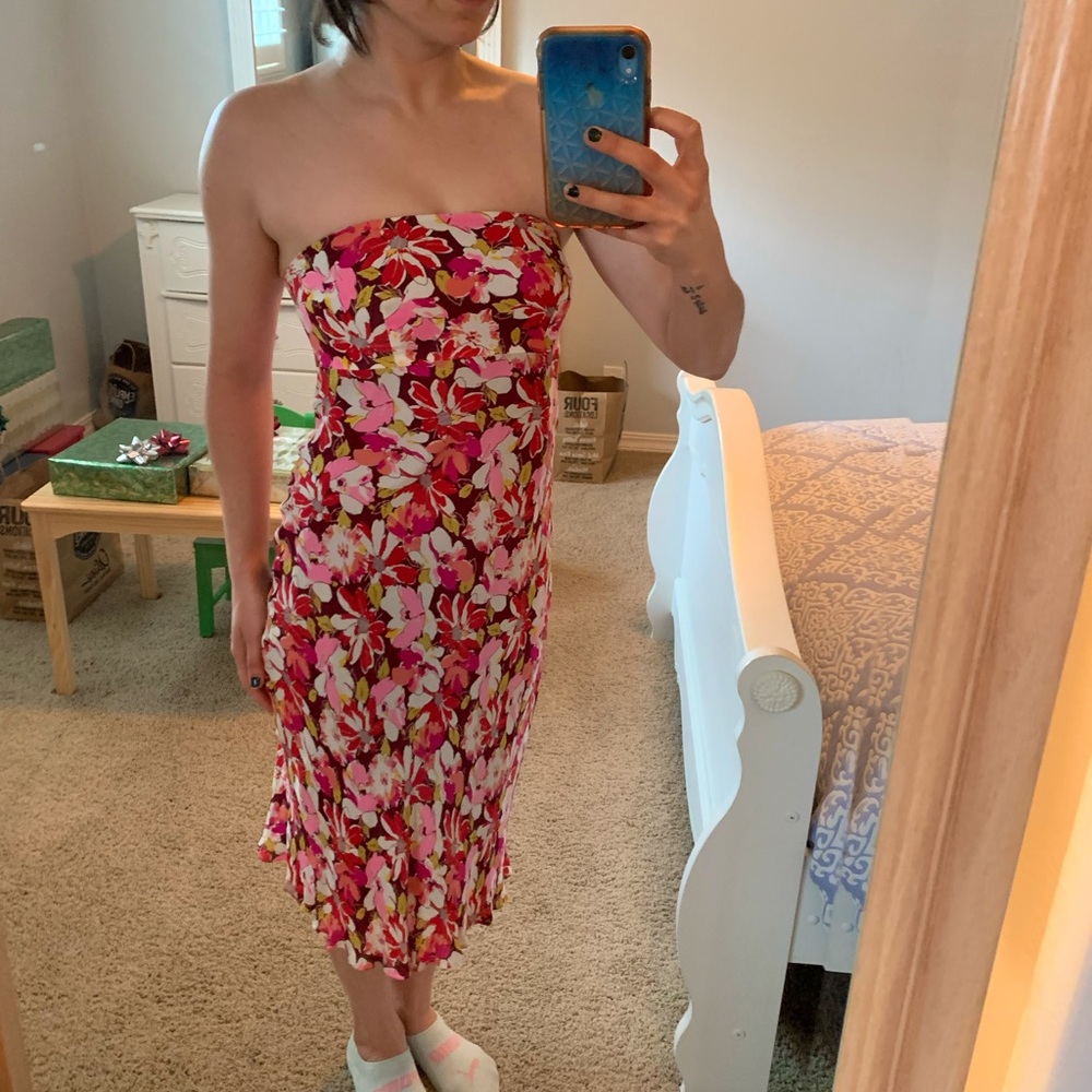 Shoshanna Strapless Garden Party Dress
